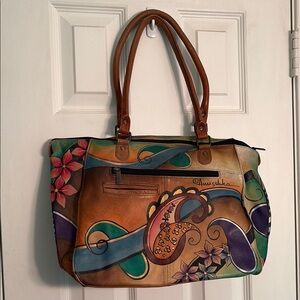 Anuschka Hand-Painted Leather Bag